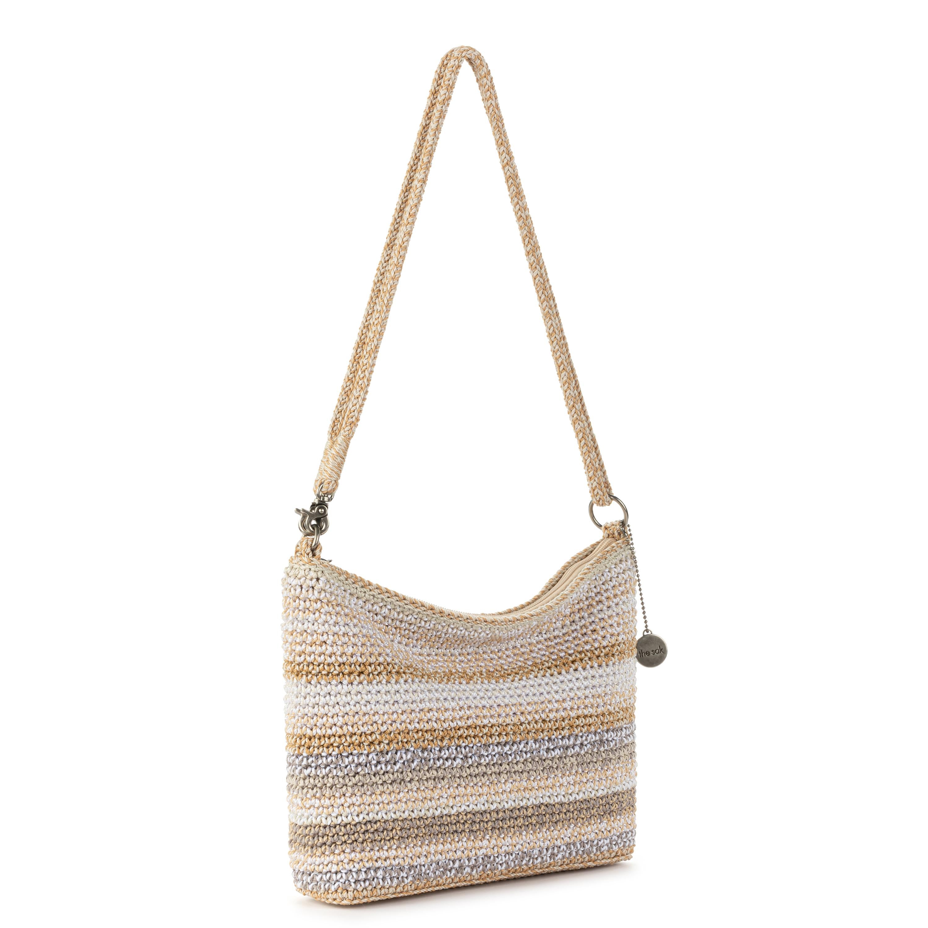 The Sak Lumi Crossbody - Hand Crochet - Sand Stripe