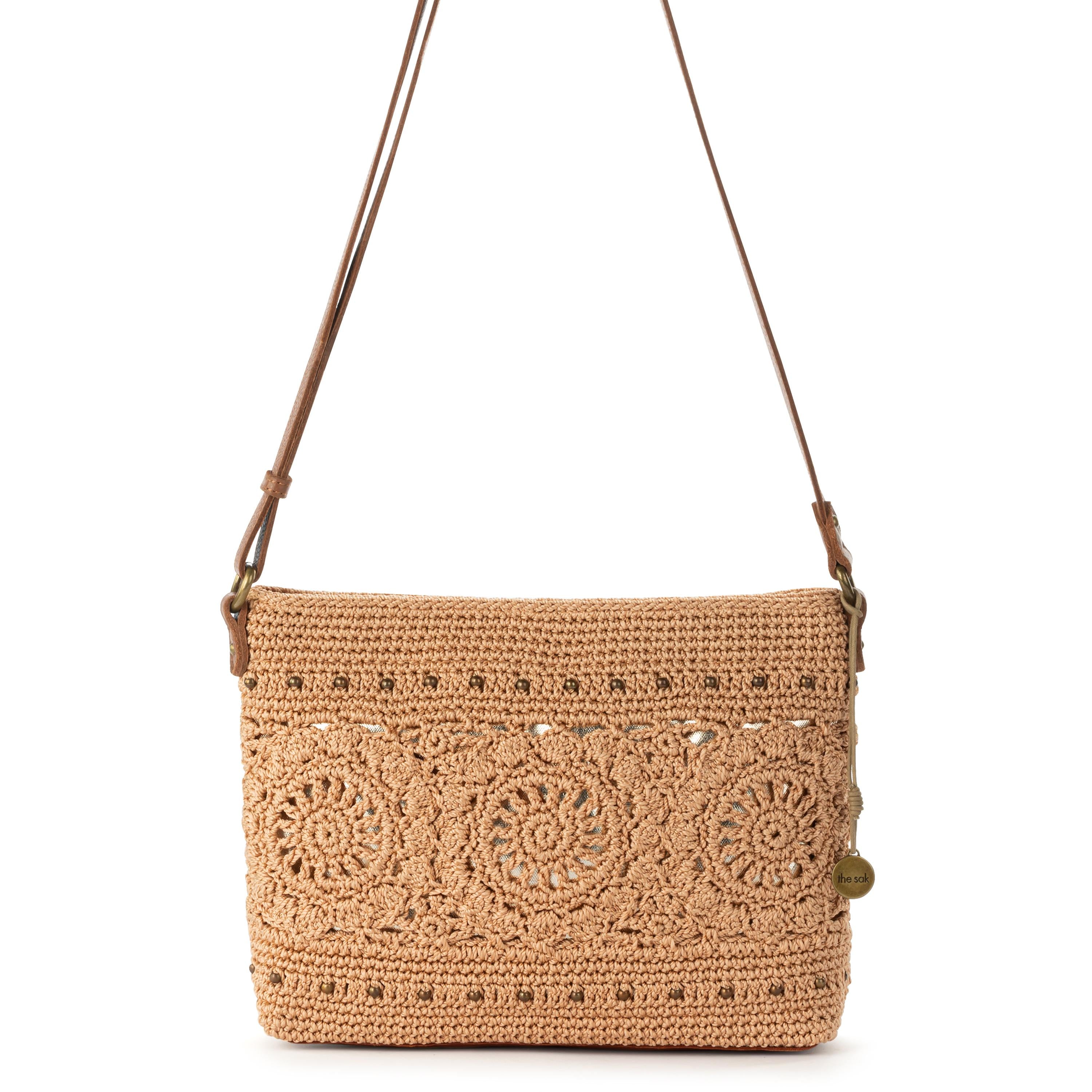The Sak Melrose Crossbody - Hand Crochet - Bamboo Medallion