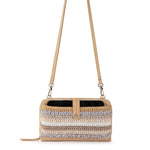 The Sak Iris Smartphone Wallet - Hand Crochet - Sand Stripe