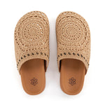 The Sak Bolinas Clog - Hand Crochet - Bamboo Medallion