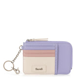 The Sak Iris Card Wallet - Leather - Orchid Block