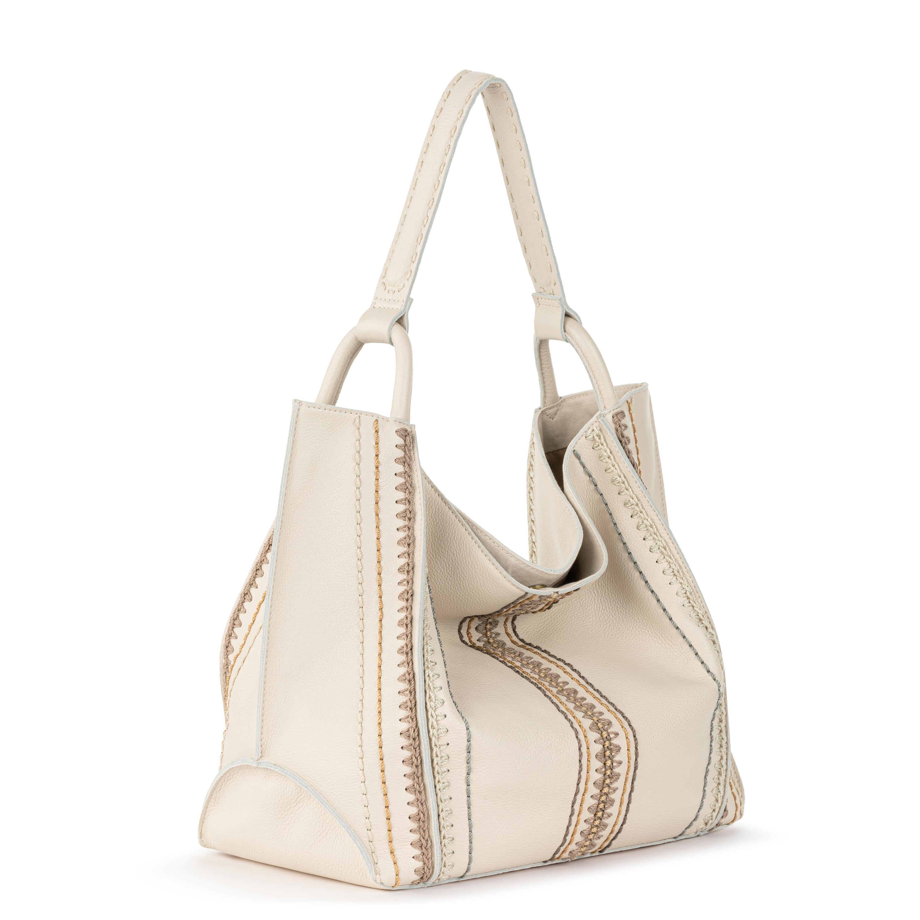 The Sak Los Feliz Large Tote - Leather - Stone Neutral Seminyak
