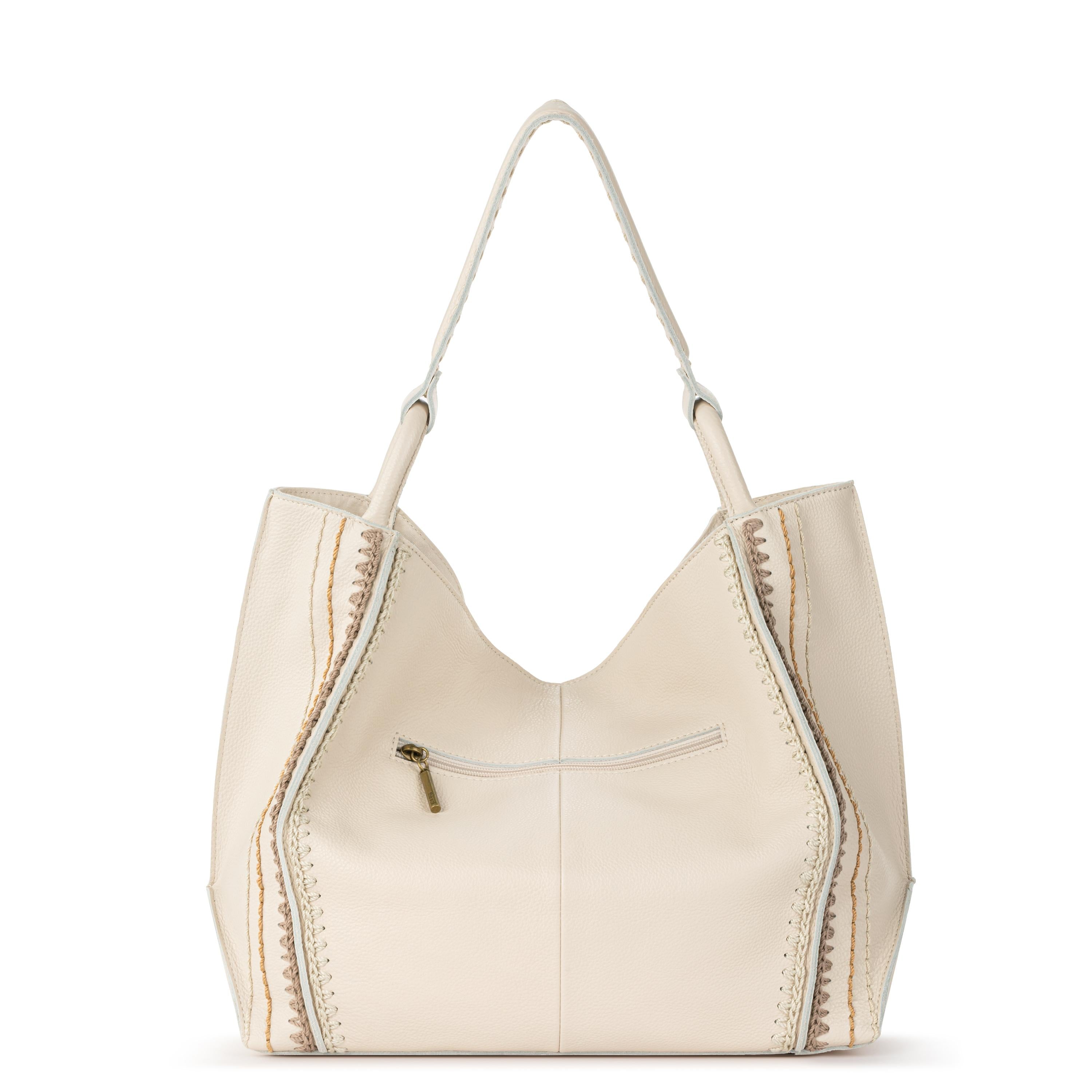 The Sak Los Feliz Large Tote - Leather - Stone Neutral Seminyak