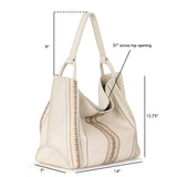 The Sak Los Feliz Large Tote - Leather - Stone Neutral Seminyak