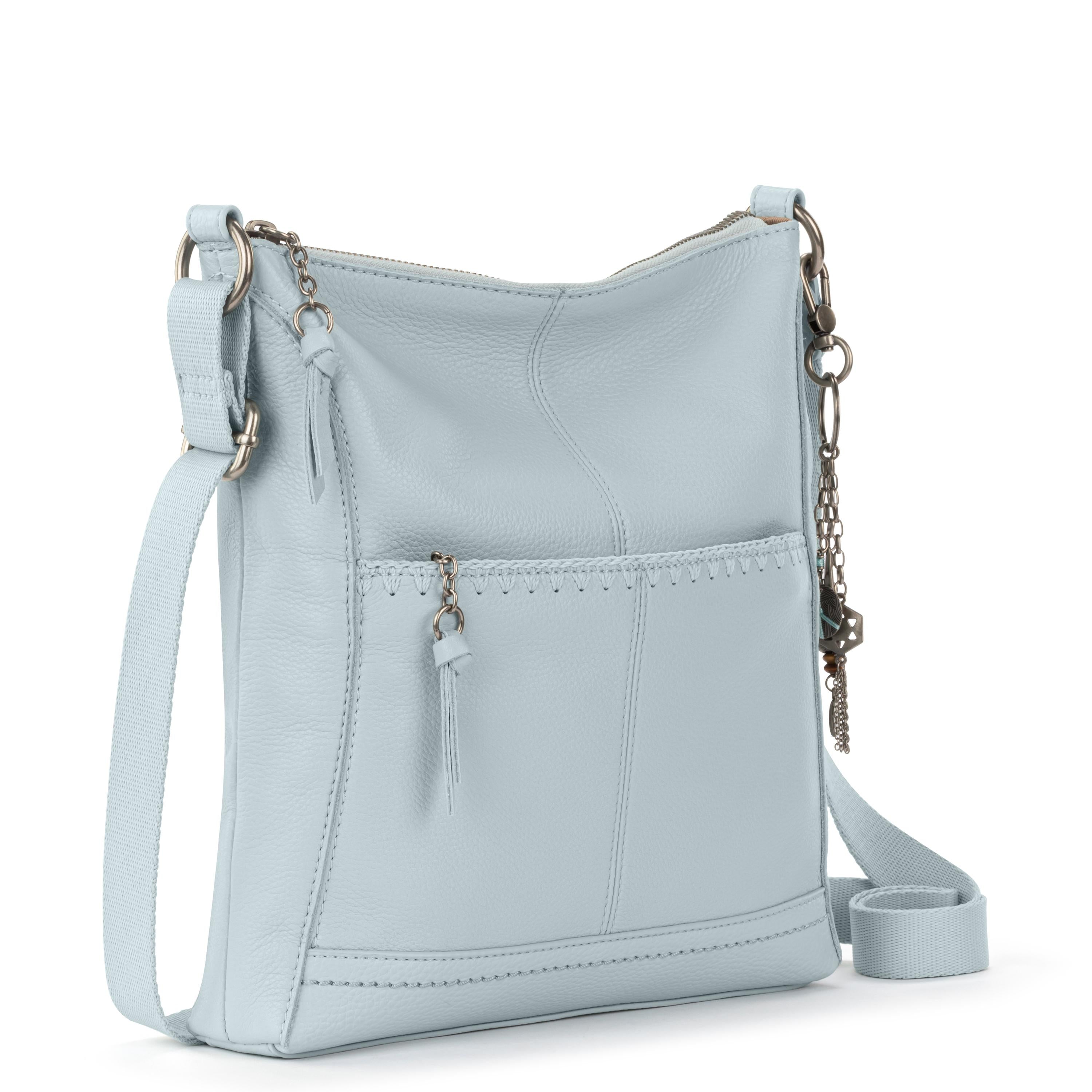 The Sak Lucia Crossbody - Leather - Ice Blue Stitch