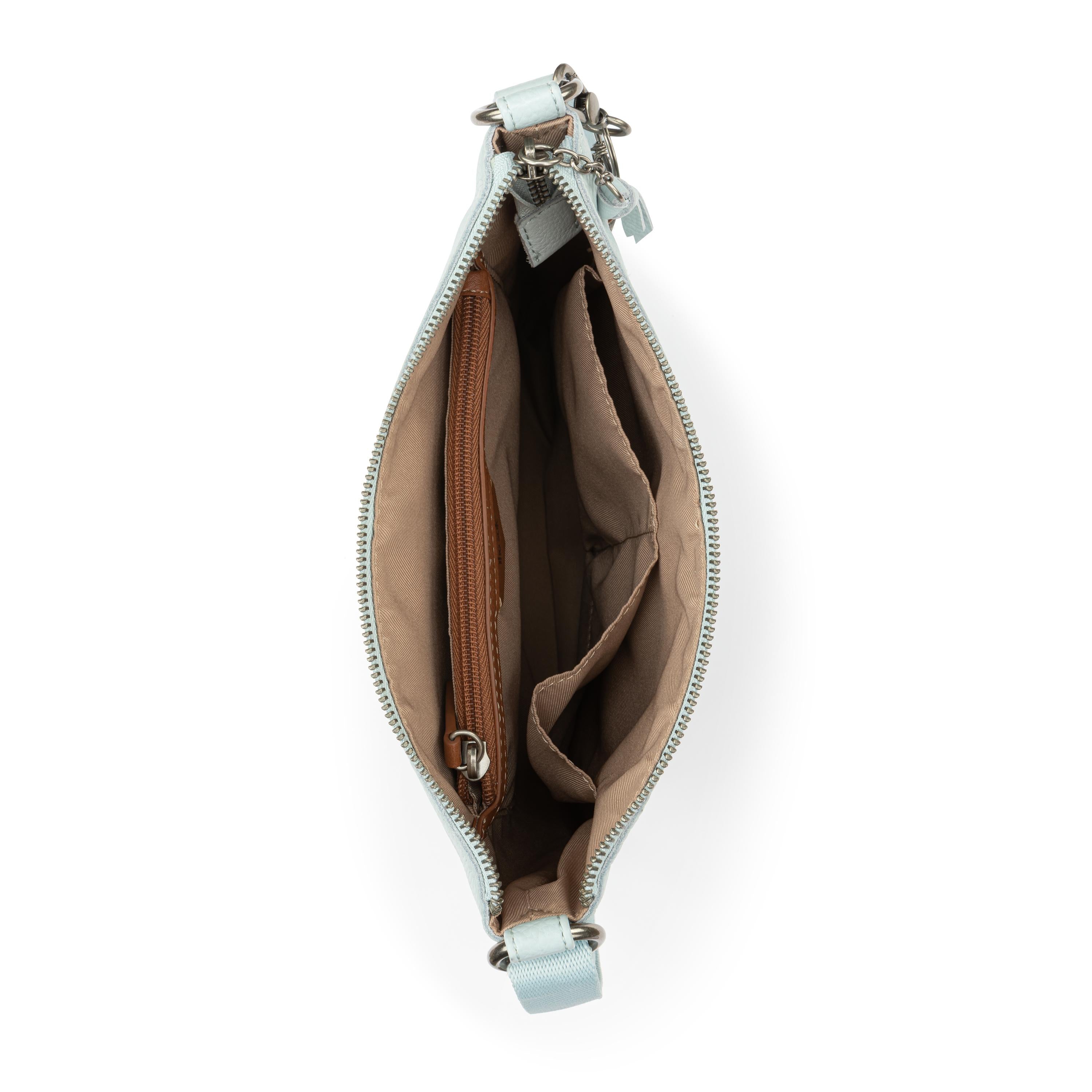 The Sak Lucia Crossbody - Leather - Ice Blue Stitch
