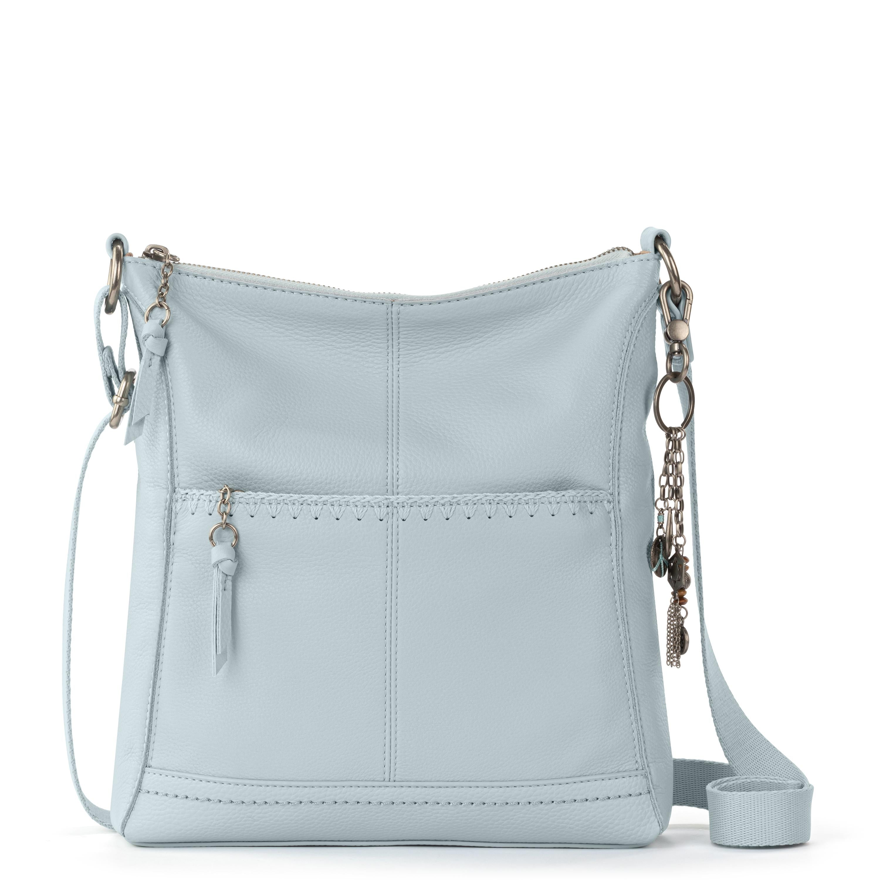 The Sak Lucia Crossbody - Leather - Ice Blue Stitch