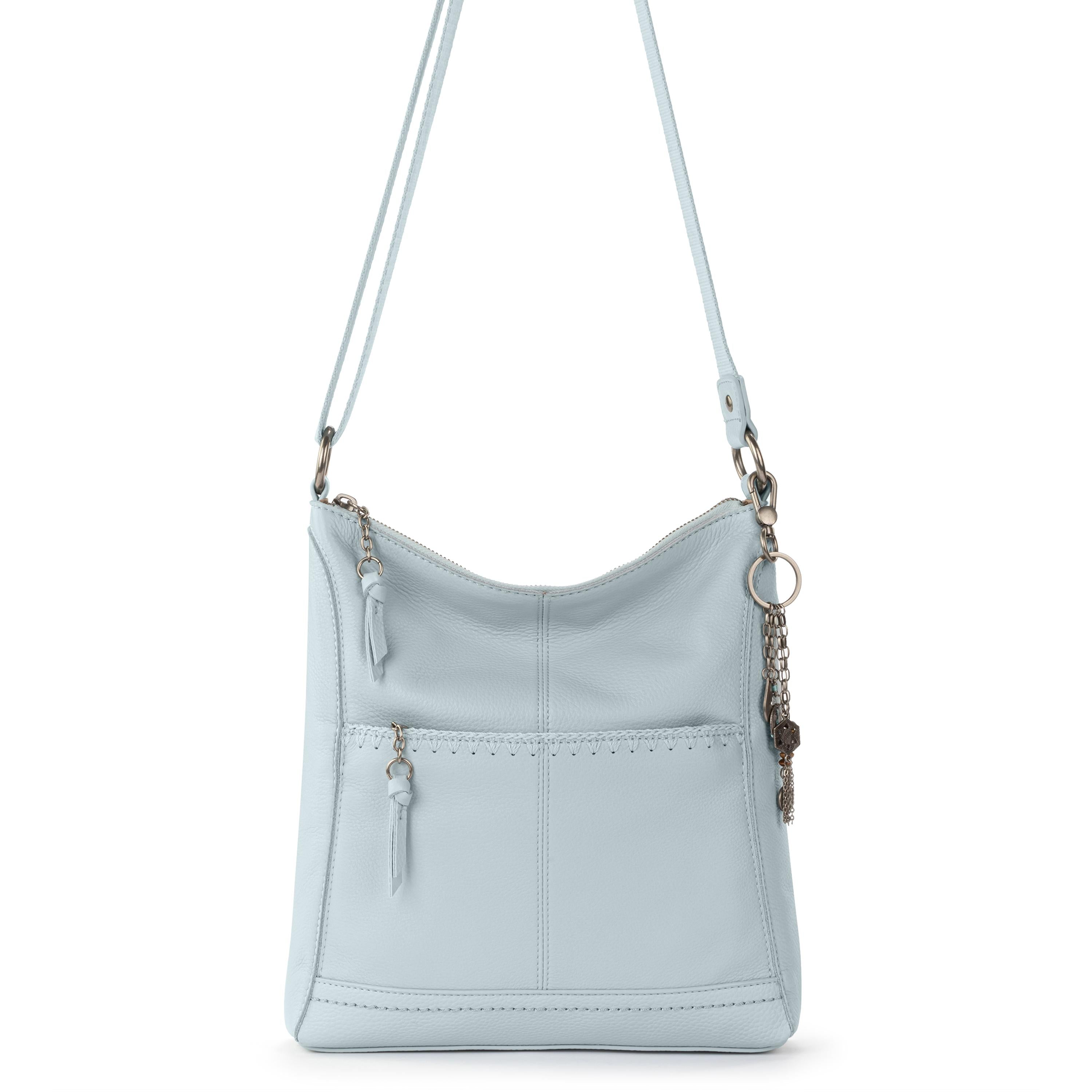 The Sak Lucia Crossbody - Leather - Ice Blue Stitch