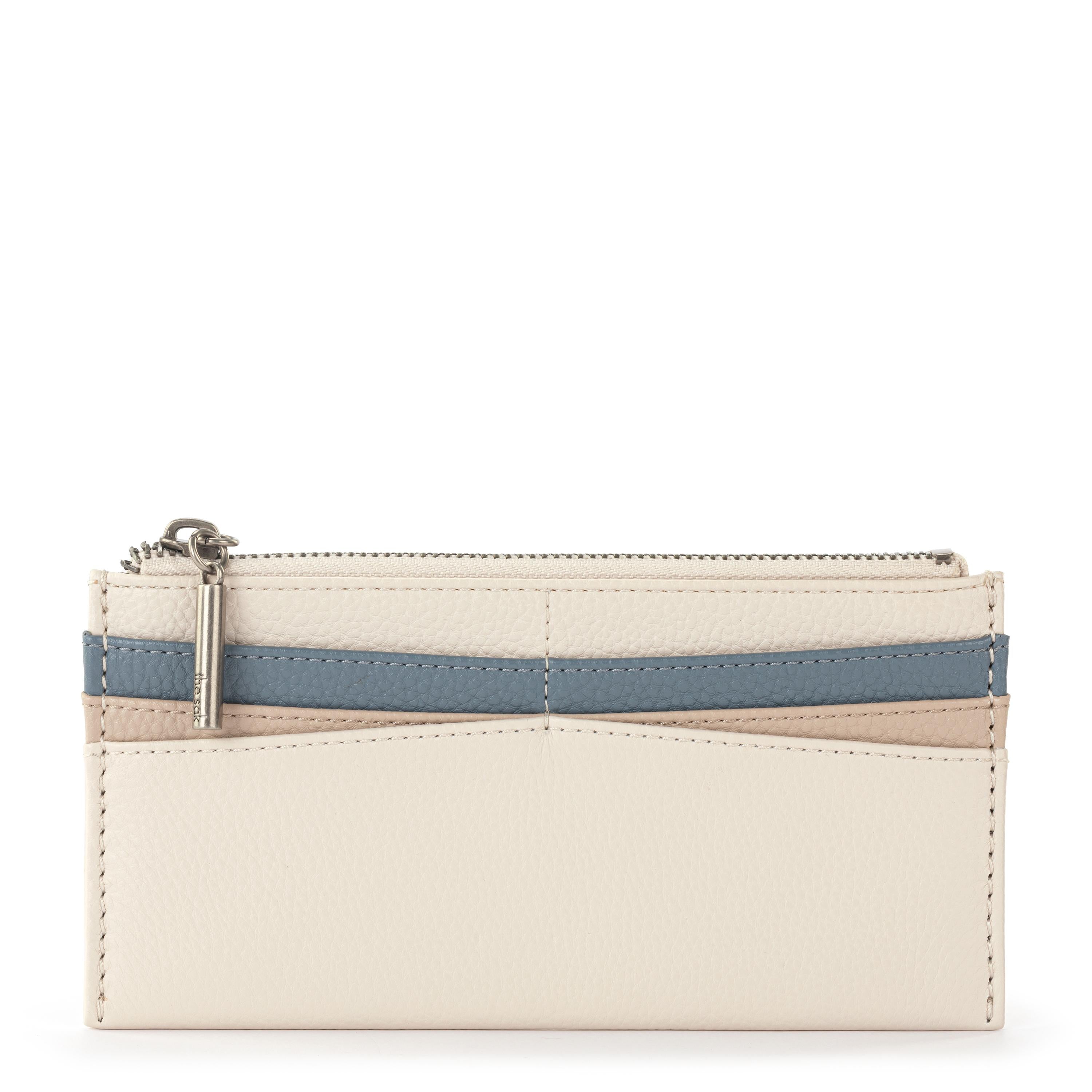 The Sak Neva Large Card Wallet - Leather - Coastal Block