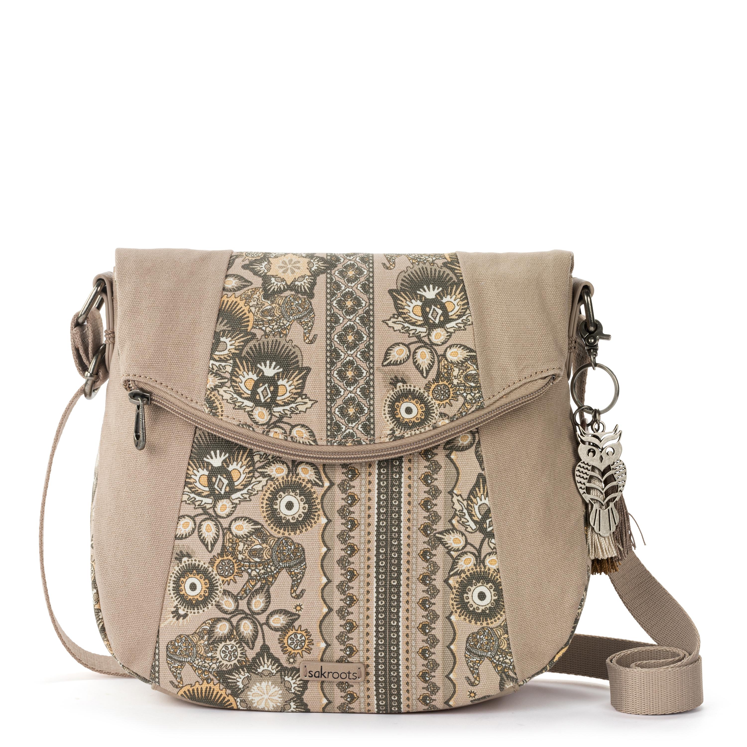 Sakroots Foldover Crossbody - Canvas - Sand Tapestry