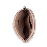 The Sak Circle Coin Pouch - Hand Crochet - Pink Sand Flower