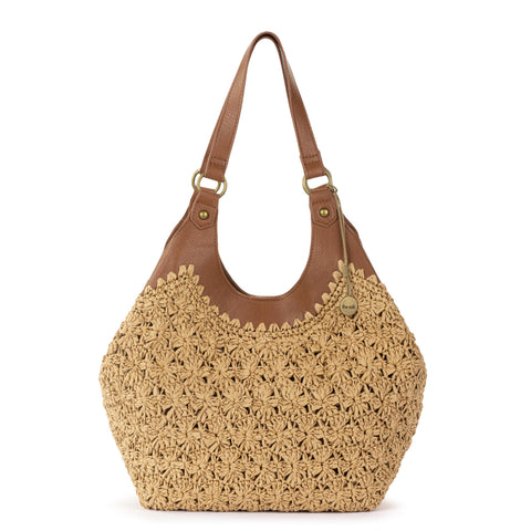 The Sak Roma Shopper - Straw - Natural Primrose