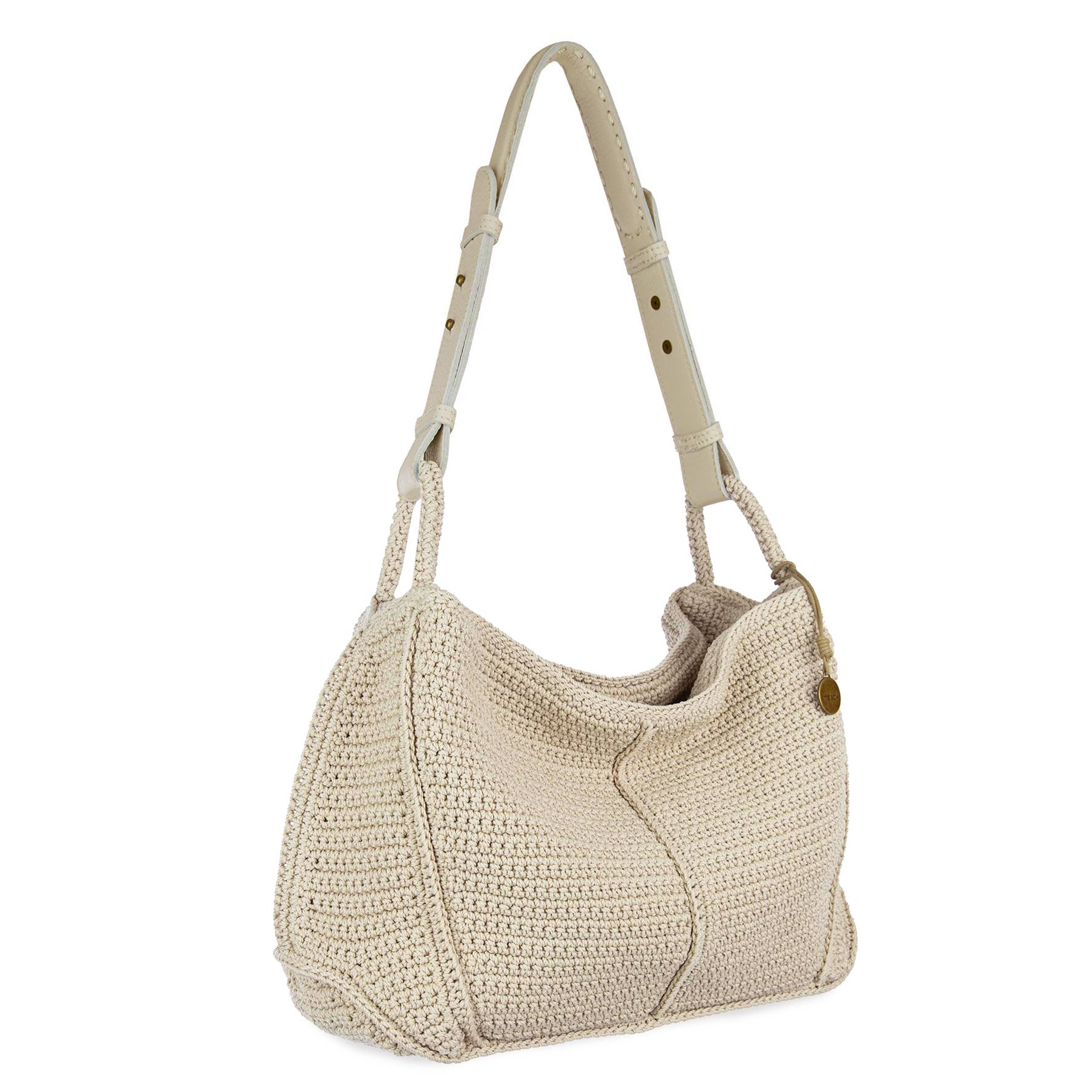The Sak Los Feliz Hobo - Hand Crochet - Ecru