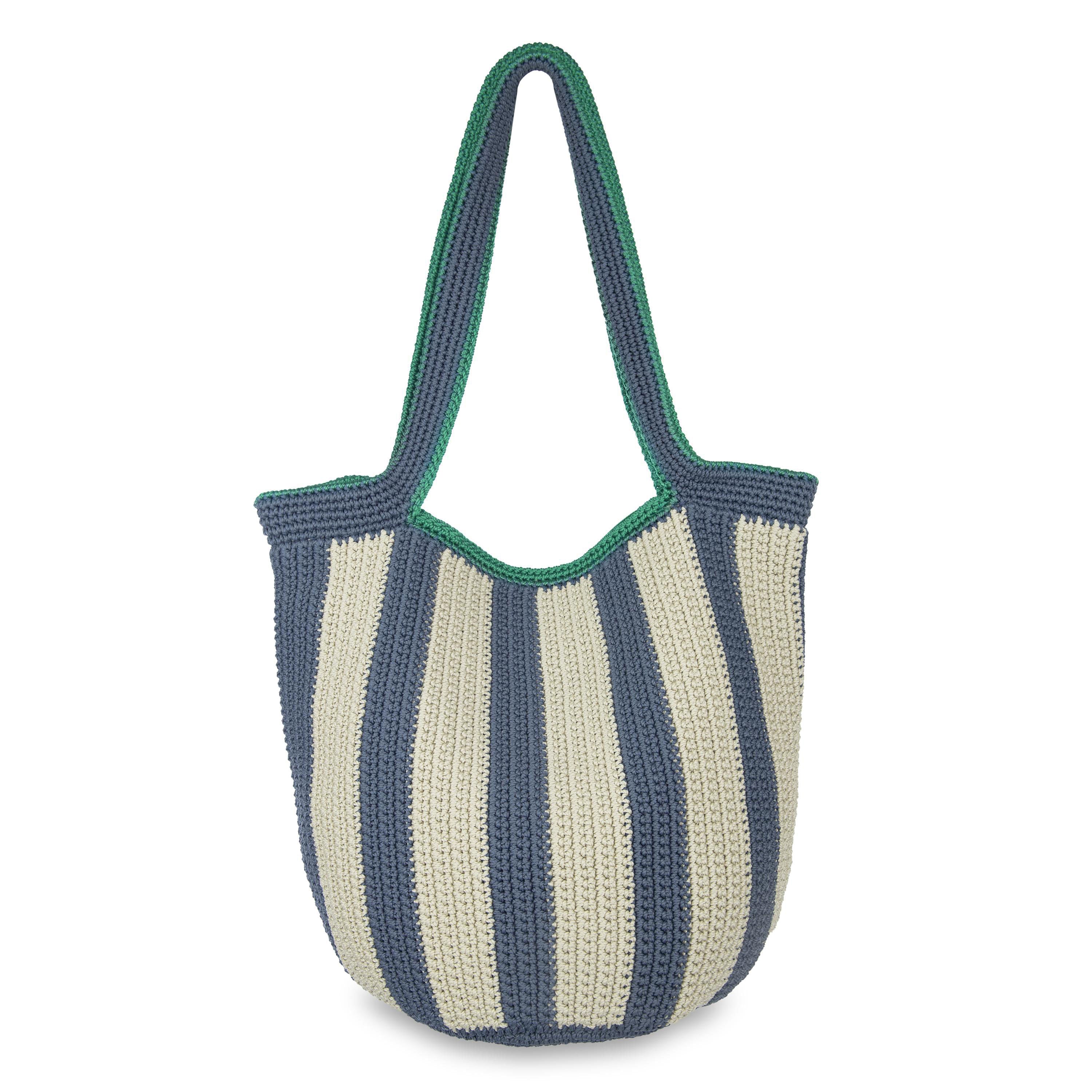 The Sak 120 Hobo - Hand Crochet - Maritime Stripe