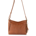 The Sak Alameda Crossbody - Leather - Tobacco Floral Embossed