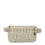 The Sak Caraway Small Belt Bag - Hand Crochet - Natural Medallion