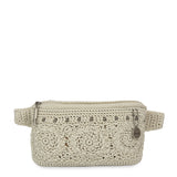 The Sak Caraway Small Belt Bag - Hand Crochet - Natural Medallion