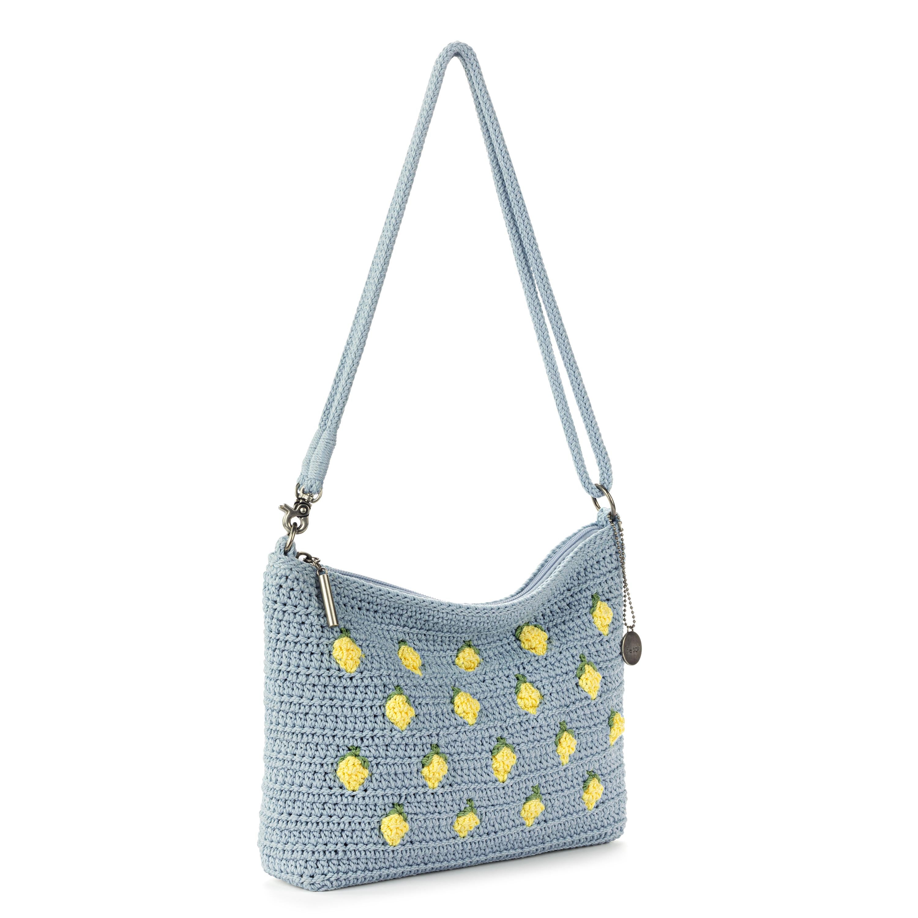 The Sak Lumi Crossbody - Hand Crochet - Blue Lemons