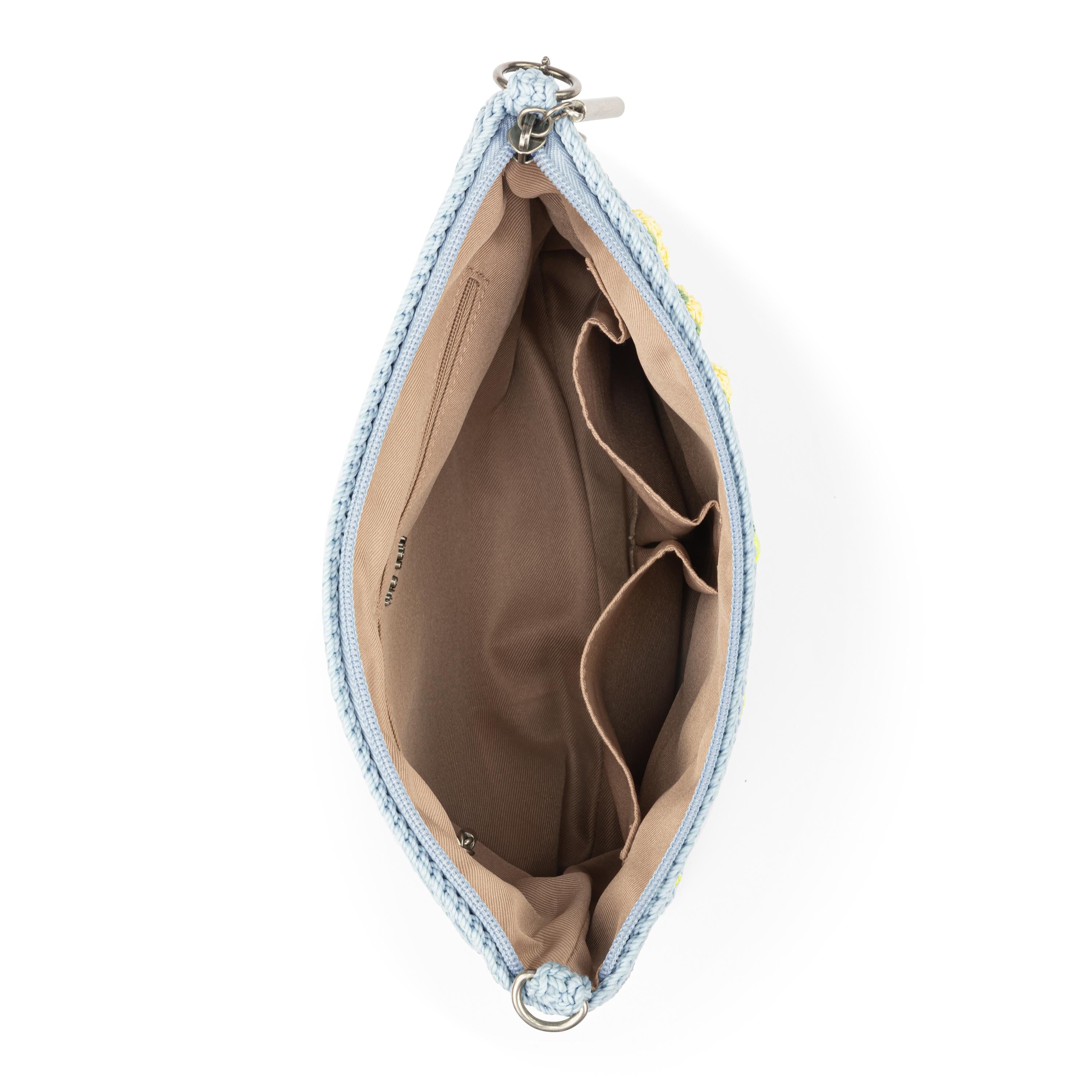 The Sak Lumi Crossbody - Hand Crochet - Blue Lemons