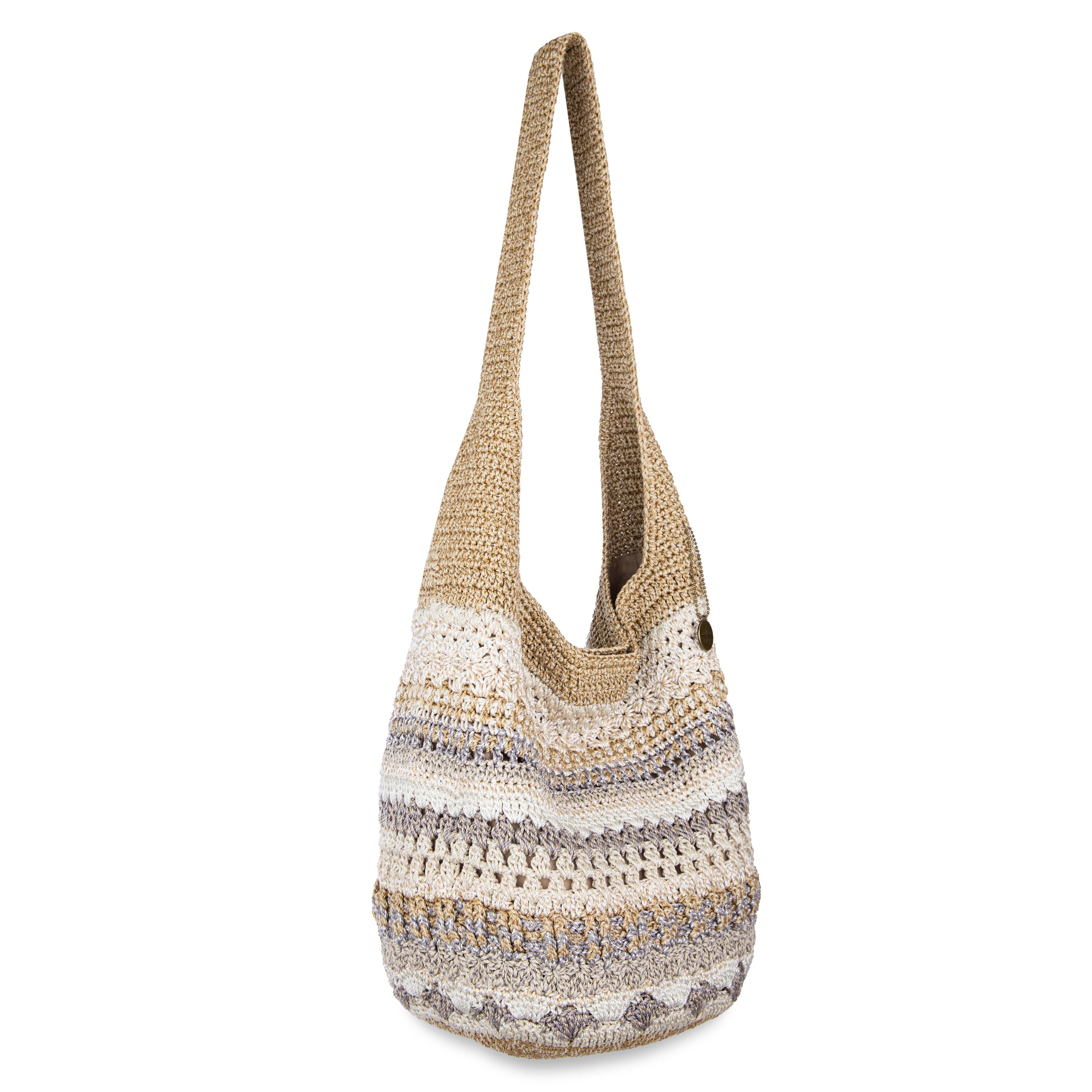 The Sak 120 Hobo - Hand Crochet - Sand Stripe