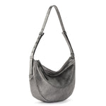 The Sak Tess Shoulder Bag - Leather - Dark Silver