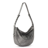The Sak Tess Shoulder Bag - Leather - Dark Silver