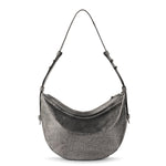 The Sak Tess Shoulder Bag - Leather - Dark Silver