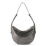 The Sak Tess Shoulder Bag - Leather - Dark Silver