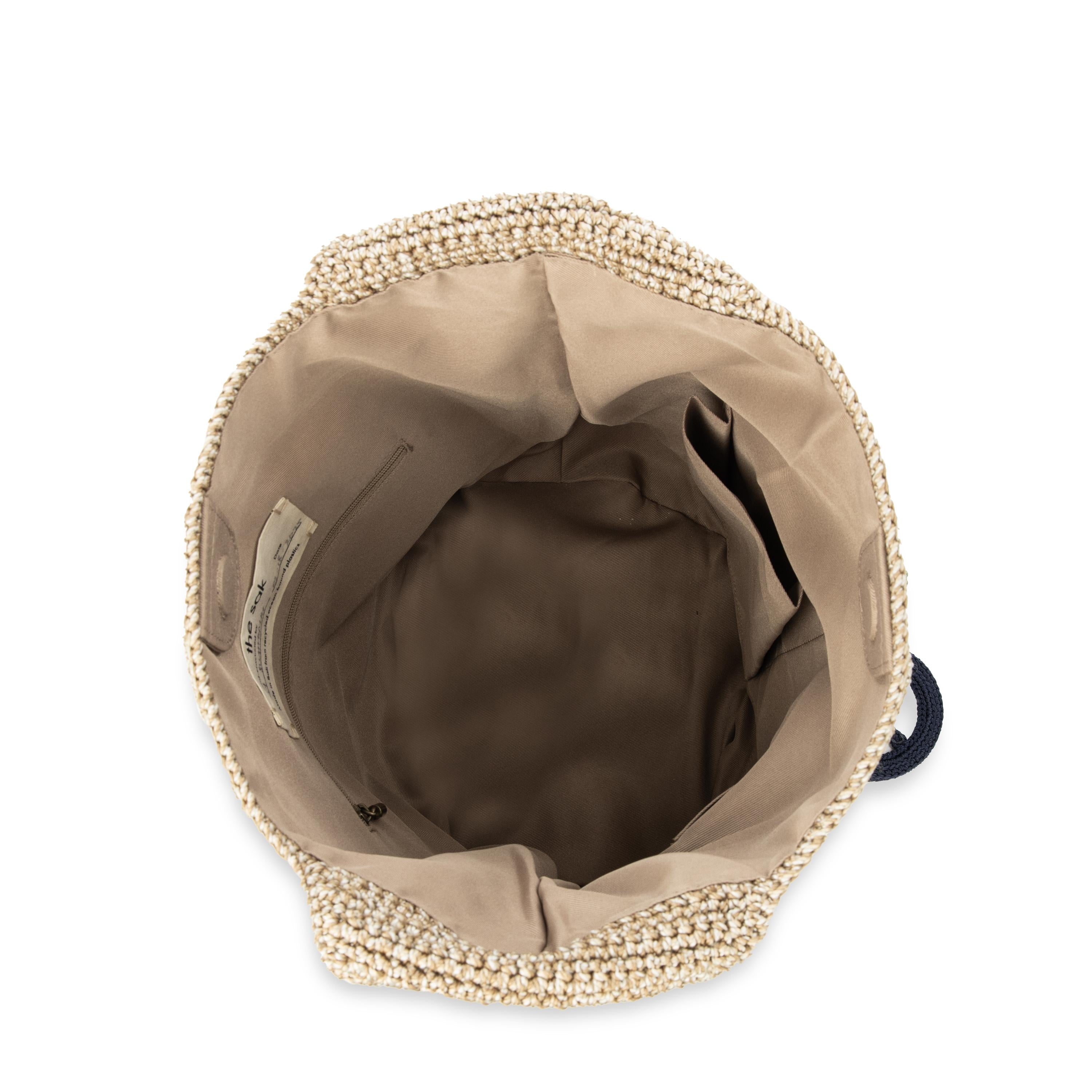 The Sak 120 Hobo - Hand Crochet - Bamboo Static Peace Love