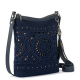 The Sak Lucia Crossbody - Hand Crochet - Denim Medallion