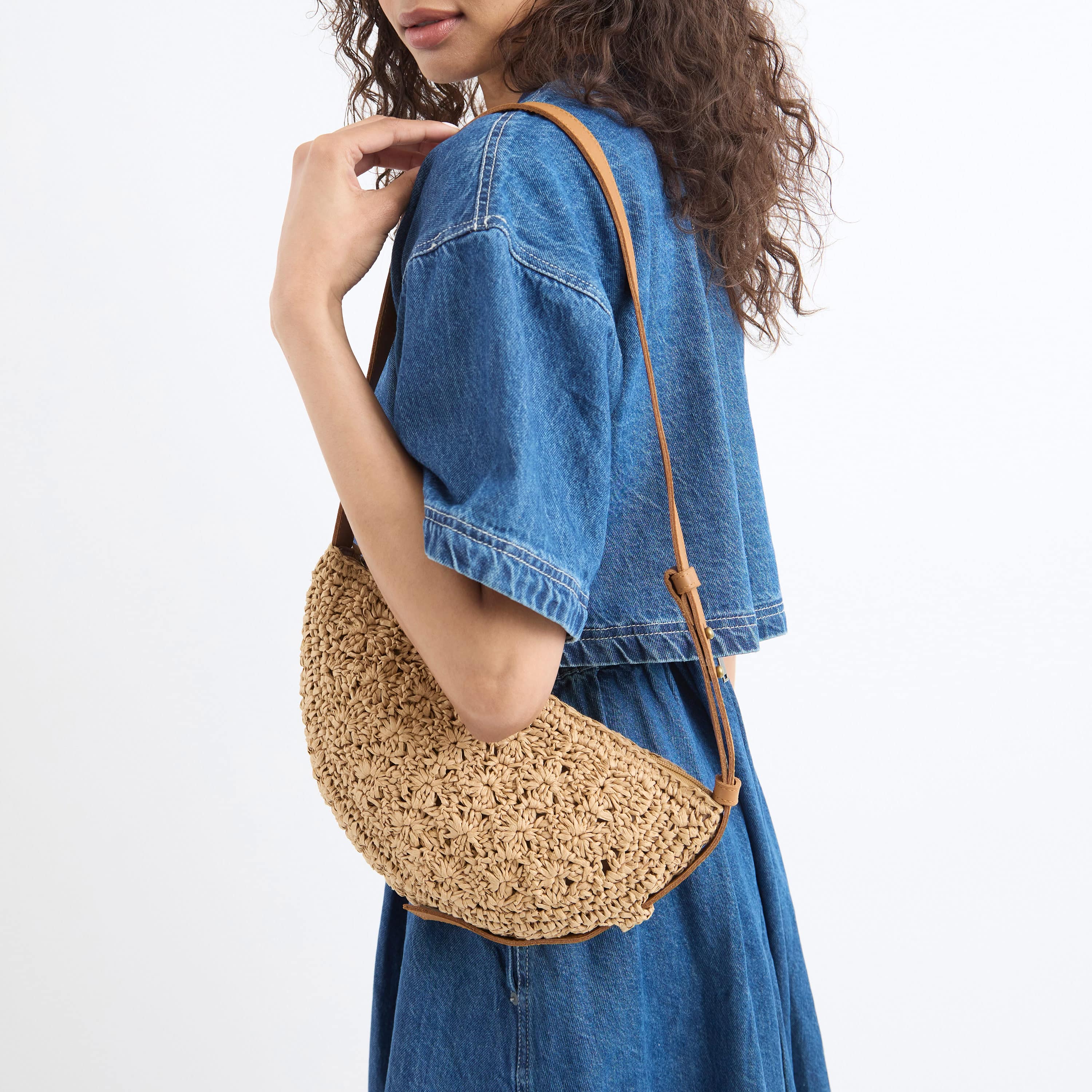 The Sak Tess Sling - Straw - Natural Primrose