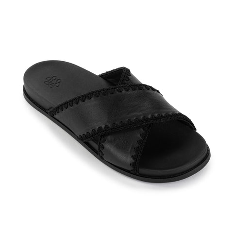 The Sak Penelope Sandal - Leather - Black