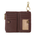 The Sak Encino Essential Wallet - Hand Crochet - Black Cherry Stripe