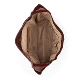 The Sak Los Feliz Large Tote - Leather - Black Cherry Suede