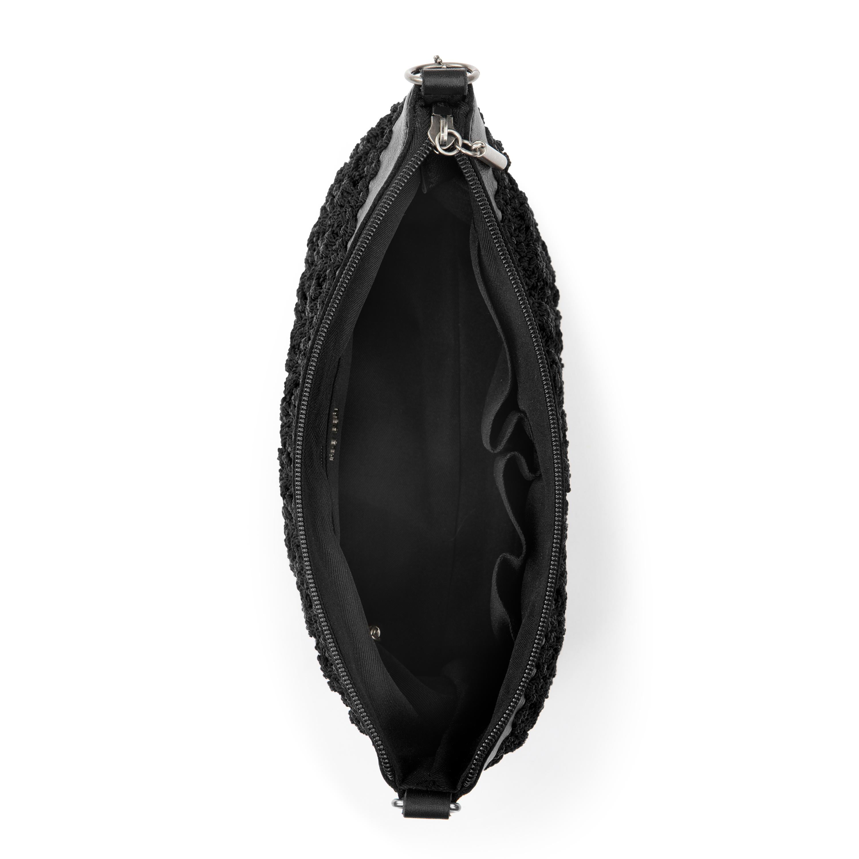 The Sak Lumi Crossbody - Hand Crochet - Black Cozy Weave