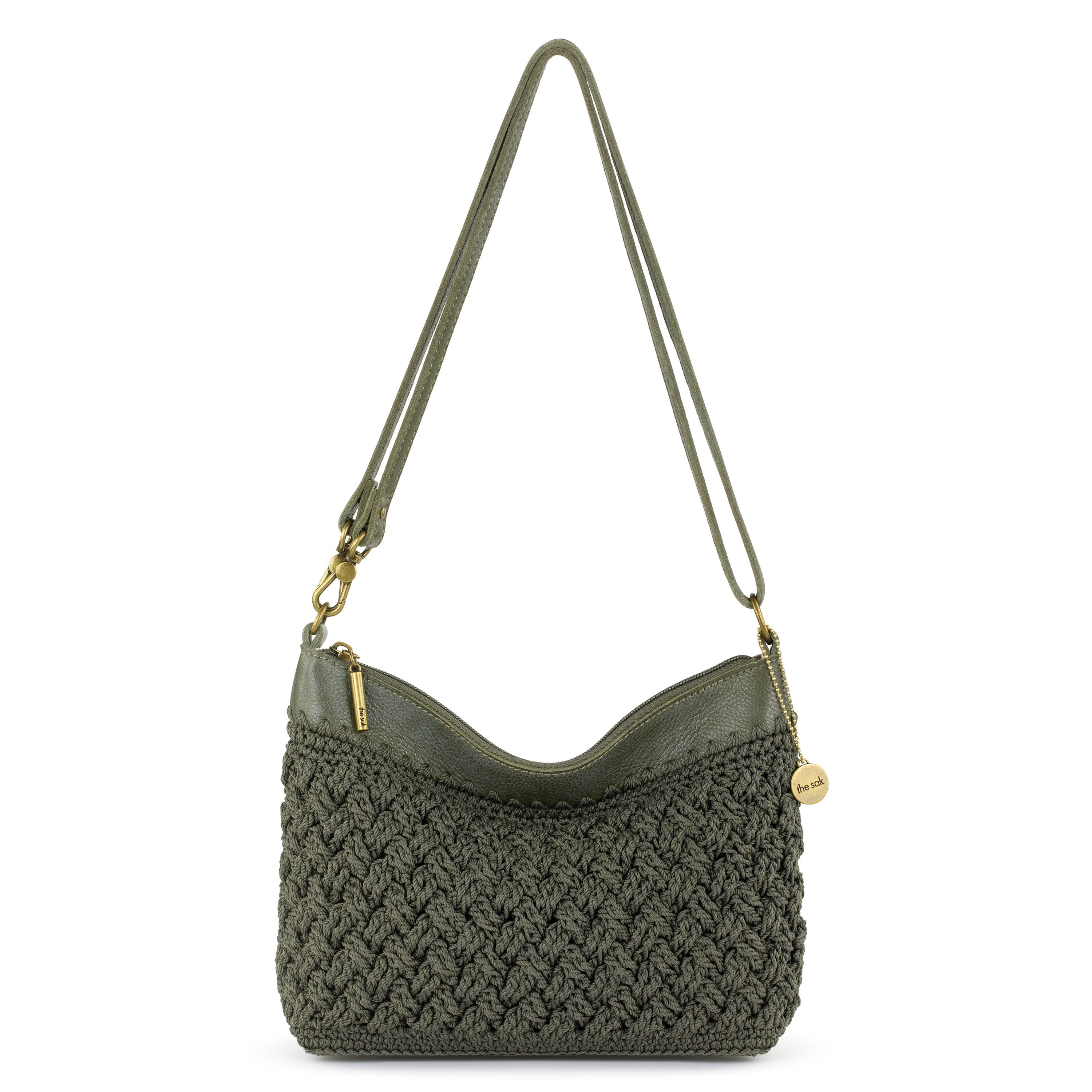 The Sak Lumi Crossbody - Hand Crochet - Moss Cozy Weave