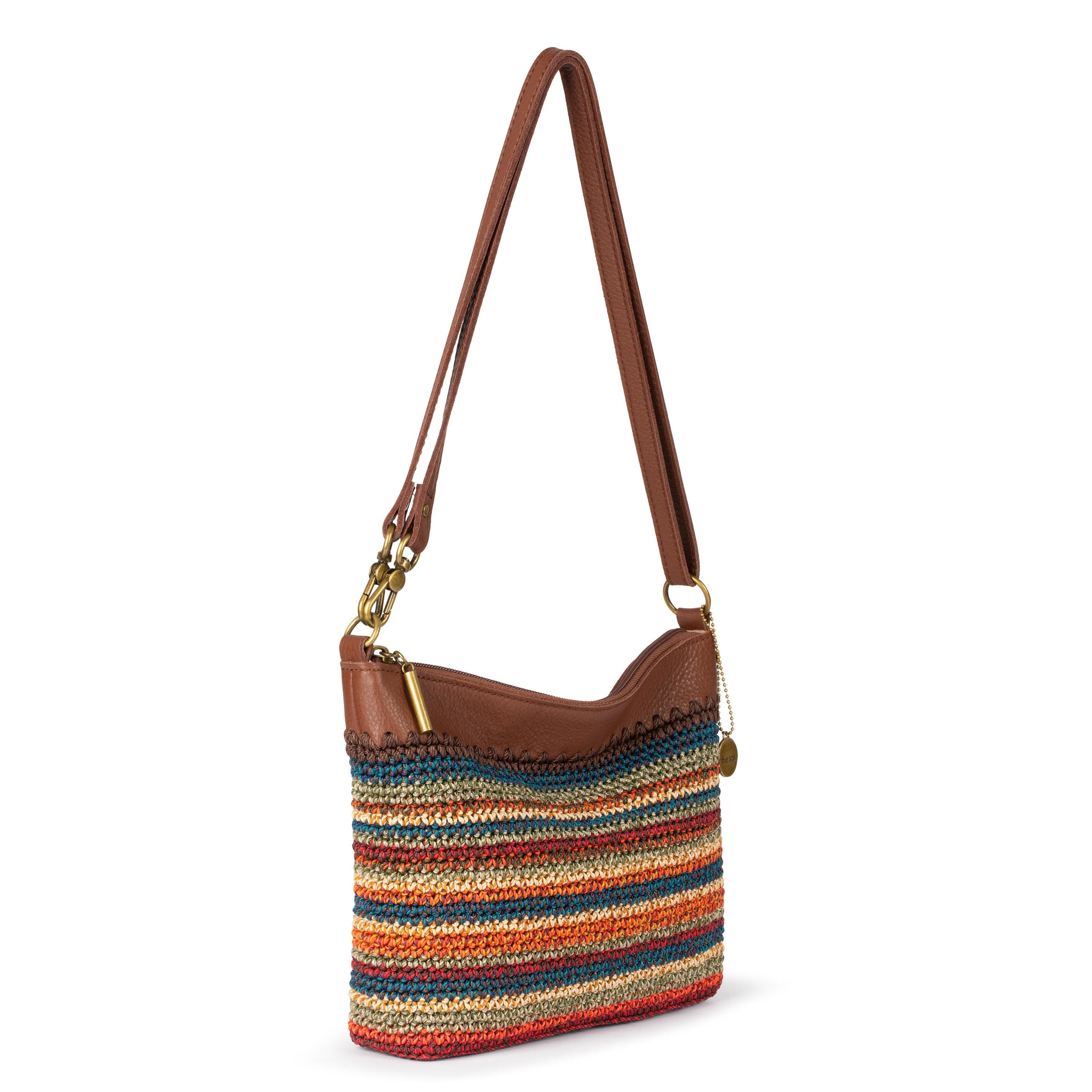 The Sak Lumi Crossbody - Hand Crochet - Woodland Stripe