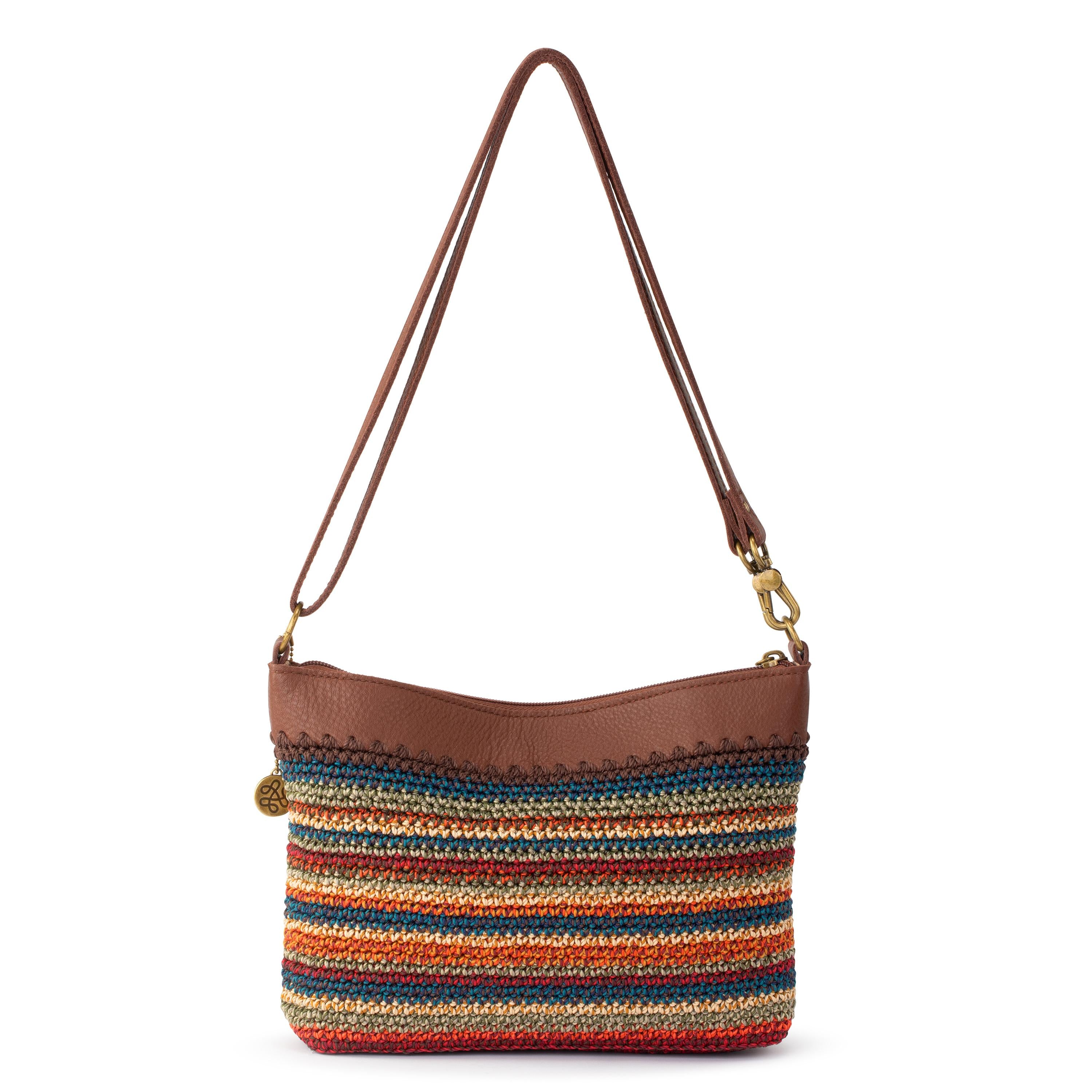 The Sak Lumi Crossbody - Hand Crochet - Woodland Stripe
