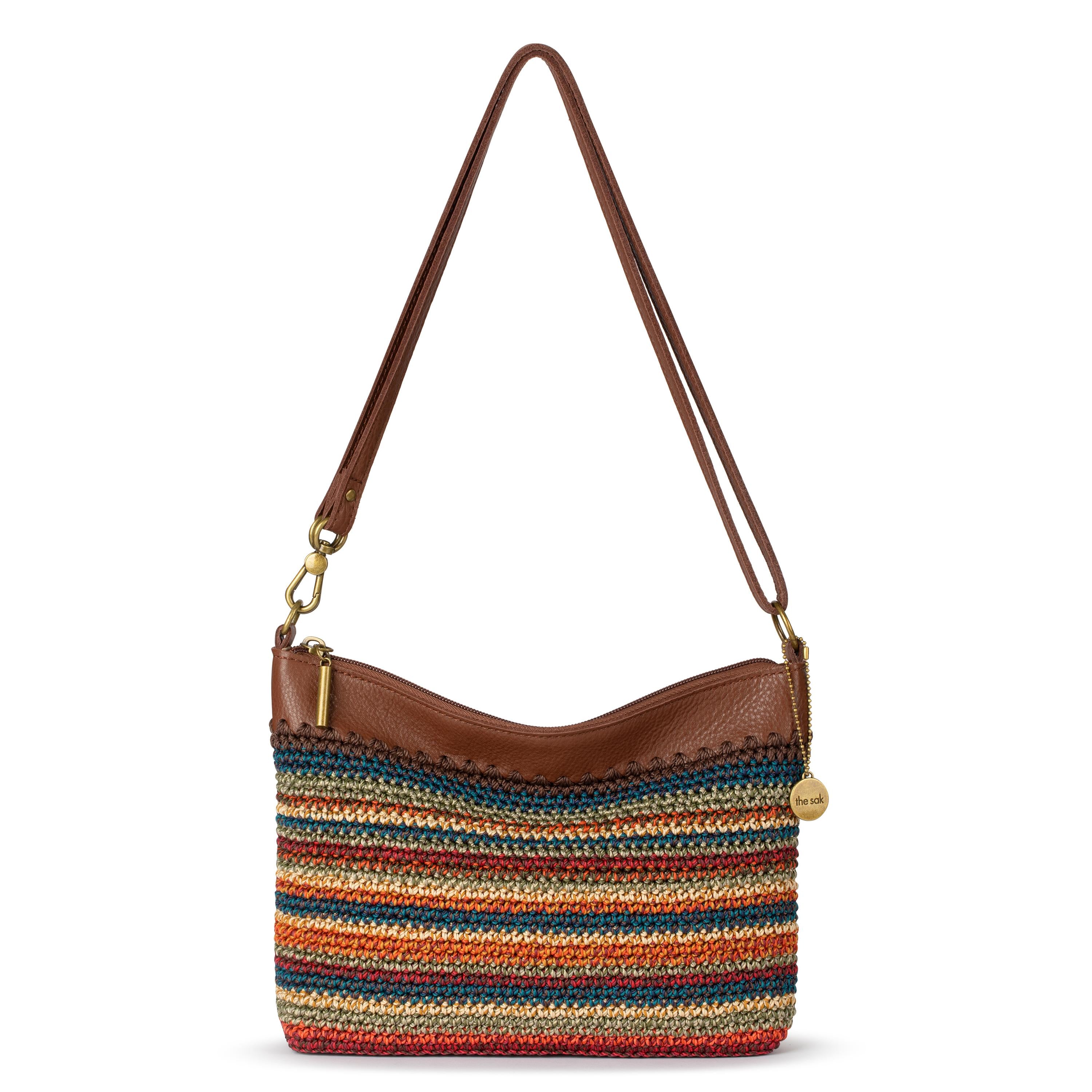 The Sak Lumi Crossbody - Hand Crochet - Woodland Stripe