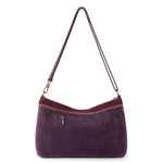 The Sak Lumi Crossbody - Leather - Aubergine Suede Blanket Stitch