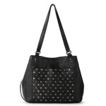 The Sak Melrose Satchel - Leather - Black Silver Stud