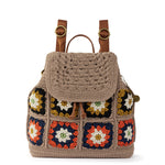 The Sak Sayulita Backpack - Hand Crochet - Sand Neutral Patch