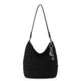 The Sak Sequoia Hobo - Hand Crochet - Black Cozy Weave