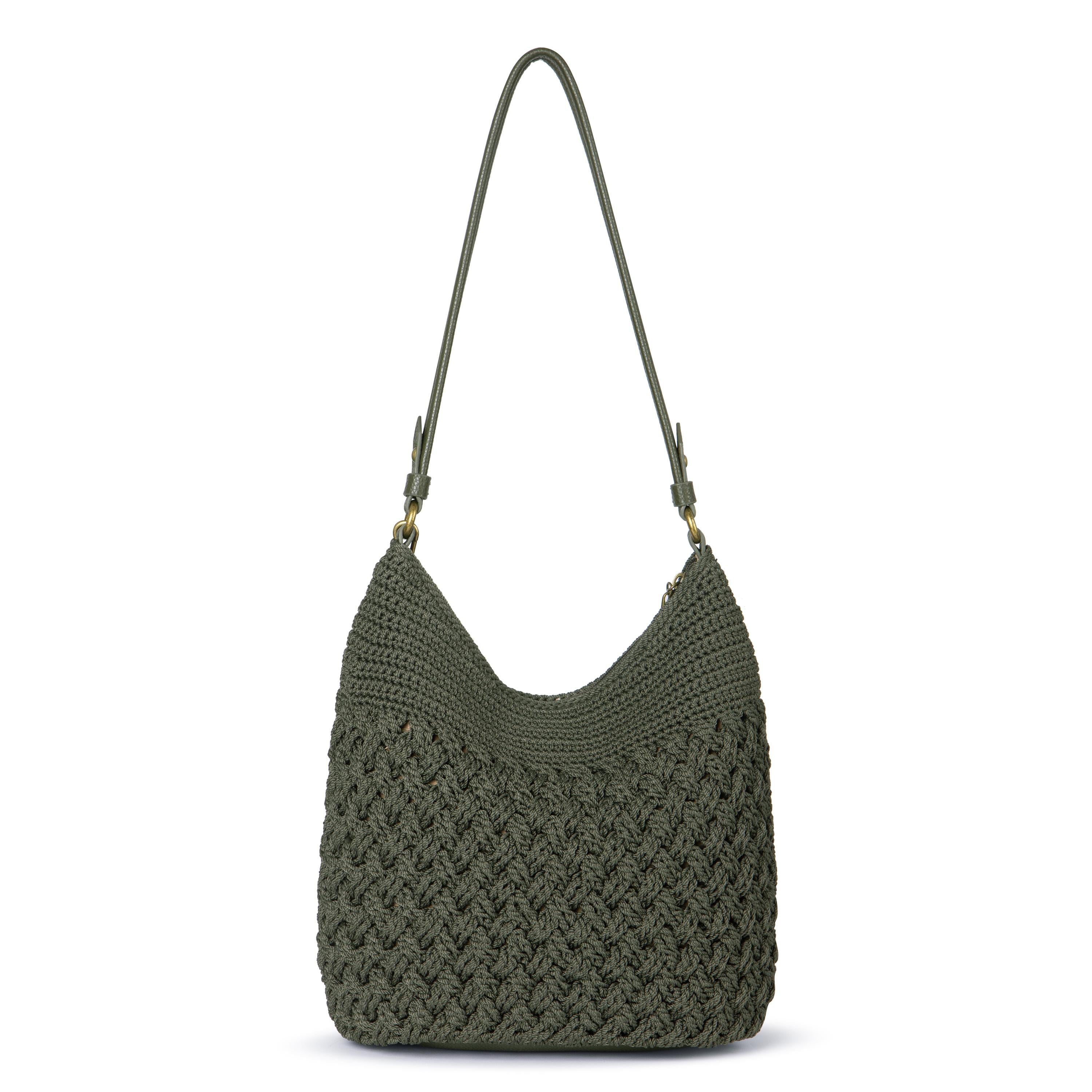 The Sak Sequoia Hobo - Hand Crochet - Moss Cozy Weave