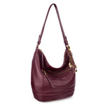 The Sak Sequoia Hobo - Leather - Black Cherry