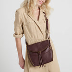 The Sak Silverlake Flap Crossbody - Leather - Mahogany