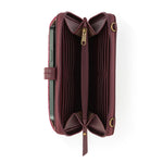 The Sak Iris Smartphone Wallet - Hand Crochet - Black Cherry Cozy Weave