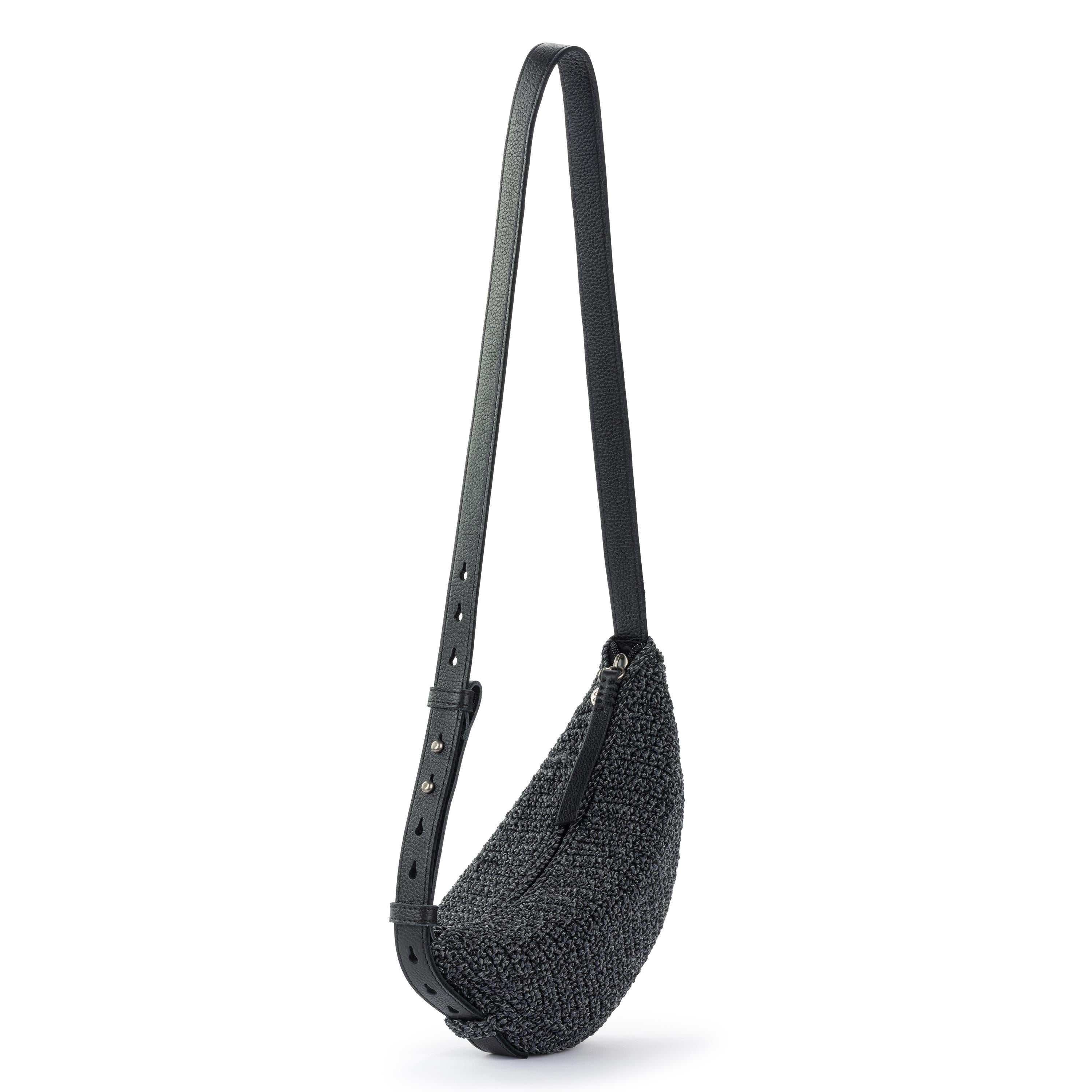 The Sak Tess Sling - Hand Crochet - Black Static