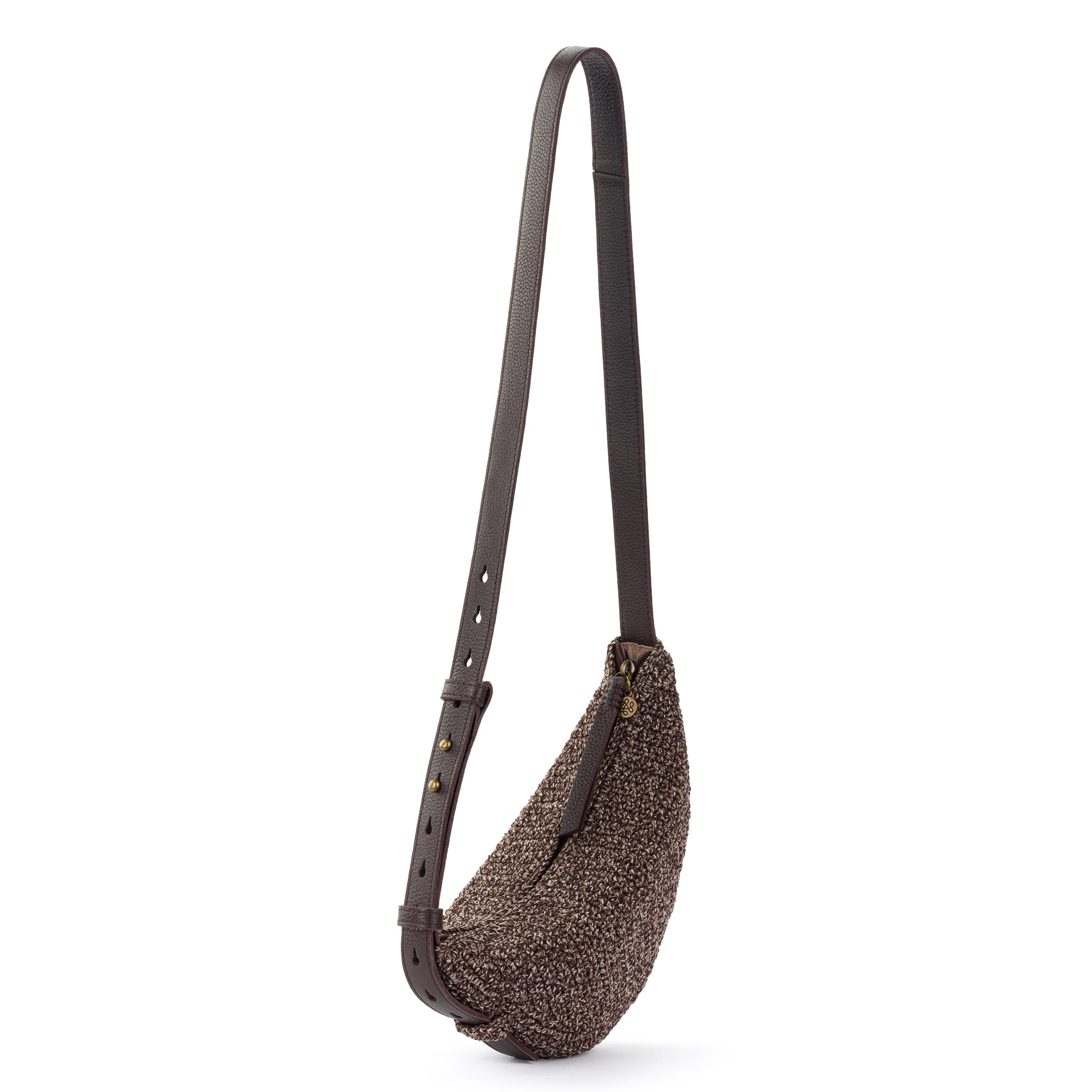 The Sak Tess Sling - Hand Crochet - Brown Static