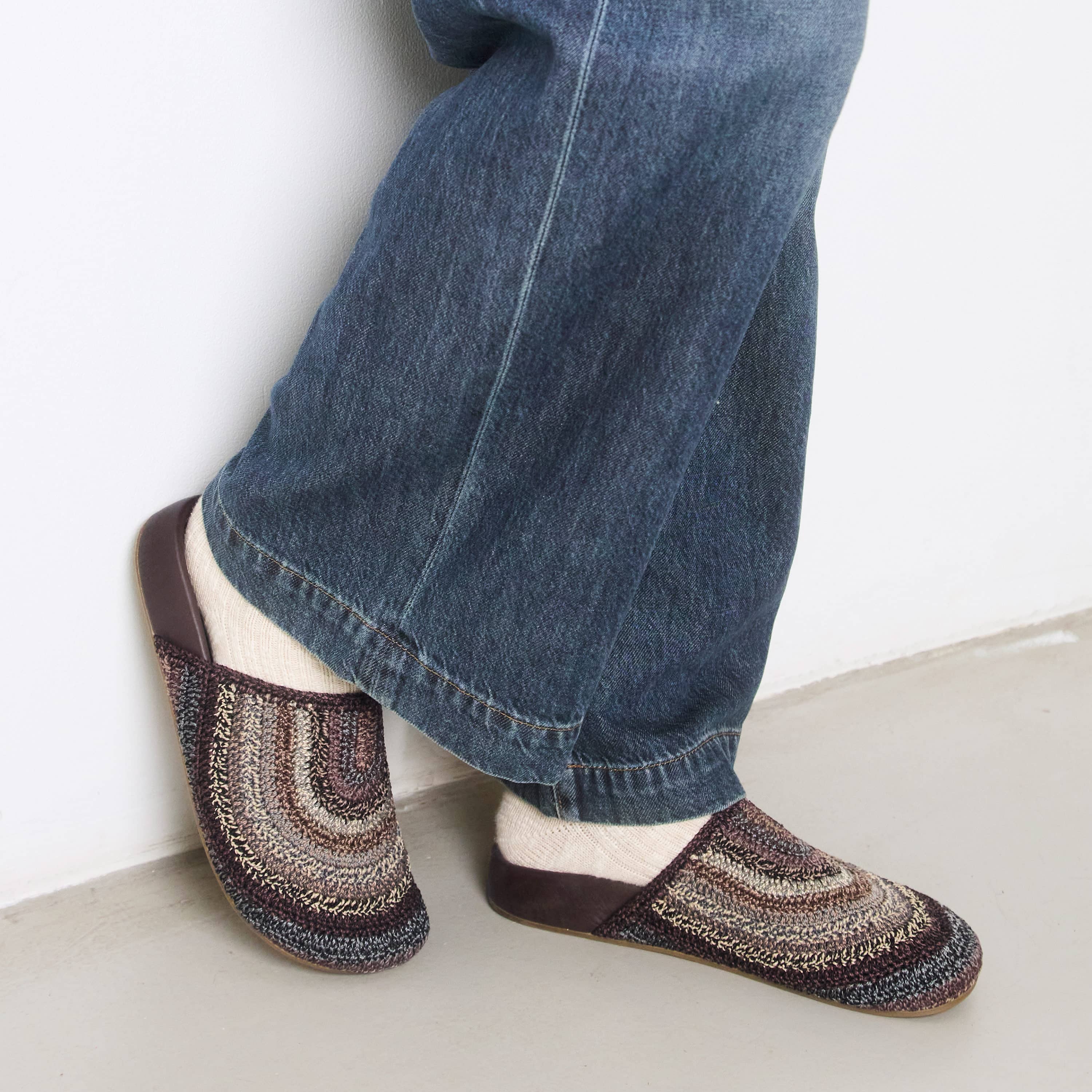 The Sak Bolinas Clog - Hand Crochet - Aspen Stripe